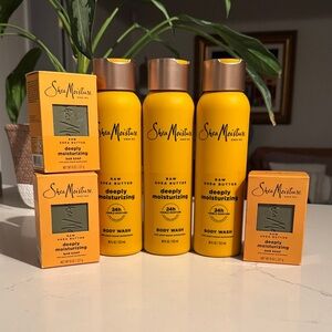 SheaMoisture Raw Shea Butter Body Wash and Soap Set